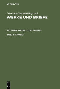 Title: Apparat / Edition 1, Author: Friedrich Gottlieb Klopstock