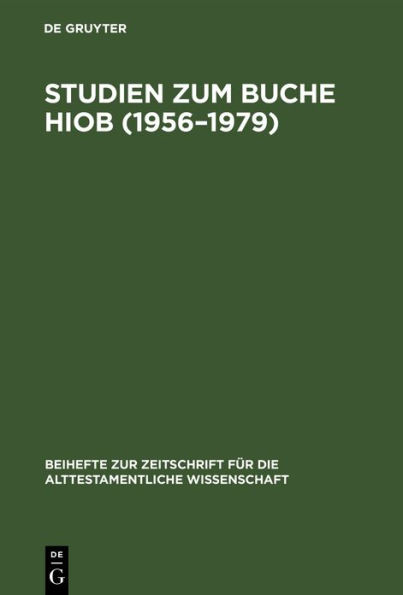 Studien zum Buche Hiob (1956-1979)