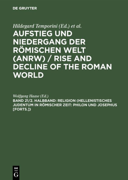 Religion (Hellenistisches Judentum in römischer Zeit: Philon und Josephus [Forts.]) / Edition 1