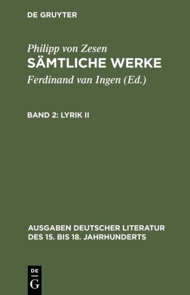 Lyrik II / Edition 1