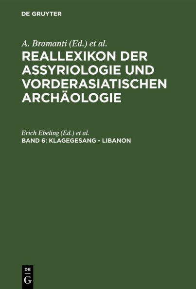 Klagegesang - Libanon / Edition 1