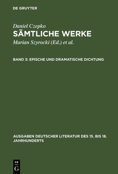 Epische und dramatische Dichtung / Edition 1