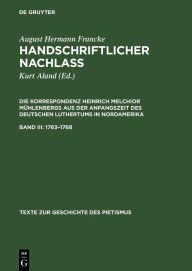 Title: 1763-1768, Author: Heinrich M. Mühlenberg