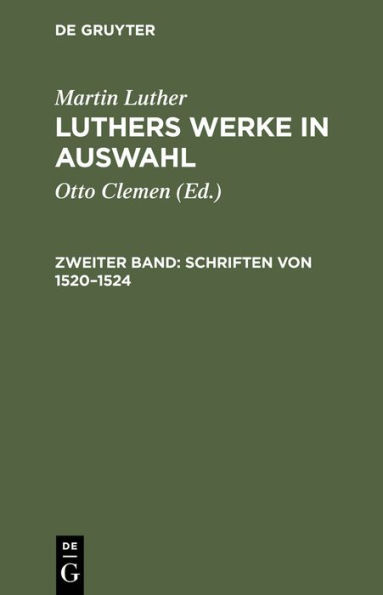 Schriften von 1520-1524