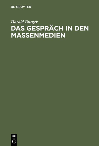 Das Gespräch in den Massenmedien