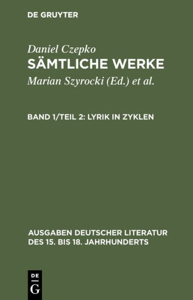 Lyrik in Zyklen