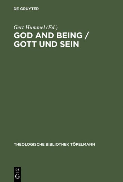 God and Being / Gott und Sein: The Problem of Ontology in the Philosophical Theology of Paul Tillich / Das Problem der Ontologie in der Philosophischen Theologie Paul Tillichs. Contributions made to the II. International Paul Tillich Symposium held in Fra