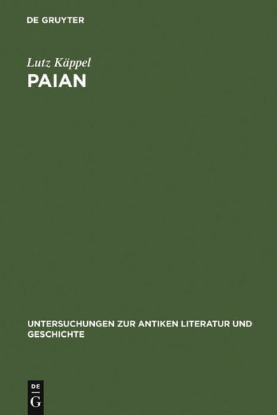 Paian: Studien zur Geschichte einer Gattung