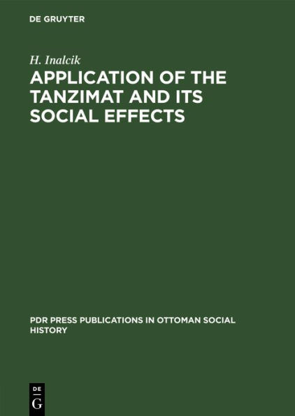 Application of the Tanzimat and its social effects