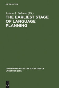 Title: The Earliest Stage of Language Planning: 