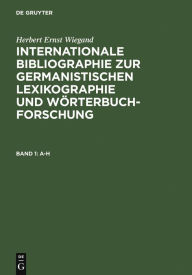 Title: A-H, Author: Herbert Ernst Wiegand