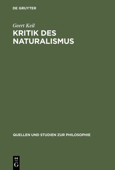 Kritik des Naturalismus / Edition 1