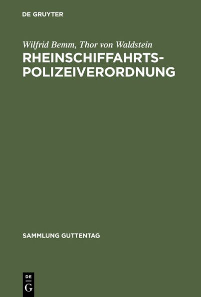 Rheinschiffahrtspolizeiverordnung: Kommentar / Edition 3