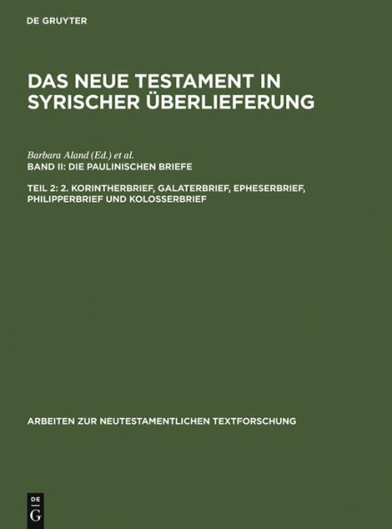 2. Korintherbrief, Galaterbrief, Epheserbrief, Philipperbrief und Kolosserbrief