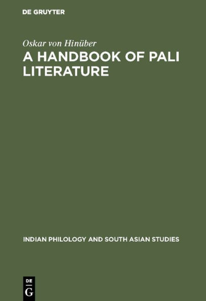 A Handbook of Pali Literature
