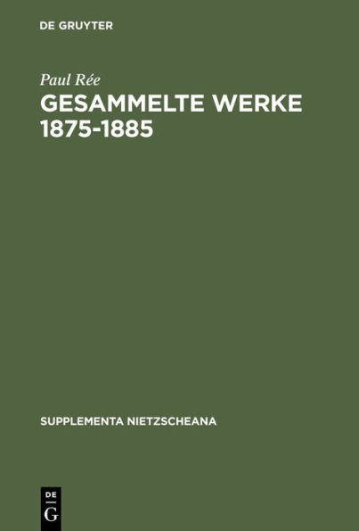 Gesammelte Werke 1875-1885 / Edition 1