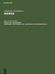 Title: De synodis 13,3 - Apologia ad Constantium 3,4, Author: Athanasius Alexandrinus