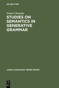 Title: Studies on Semantics in Generative Grammar, Author: Noam Chomsky
