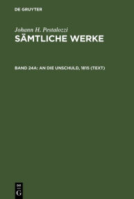 Title: An die Unschuld, 1815 (Text) / Edition 1, Author: Emanuel Dejung