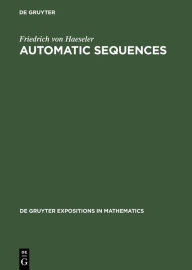 Title: Automatic Sequences / Edition 1, Author: von Friedrich Haeseler