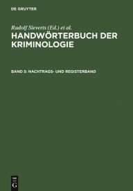 Title: Nachtrags- und Registerband / Edition 2, Author: Rudolf Sieverts