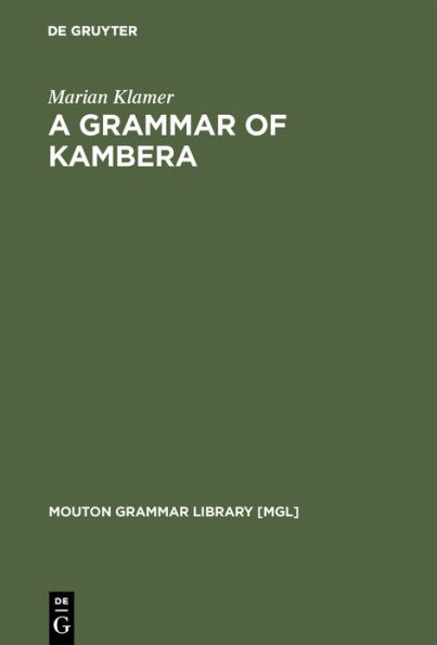 A Grammar of Kambera / Edition 1