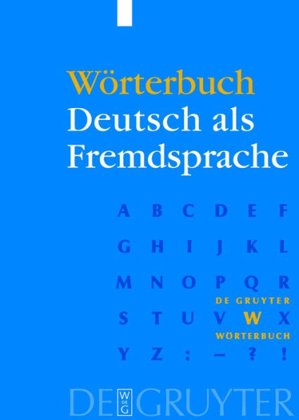 Wörterbuch Deutsch als Fremdsprache / Edition 1