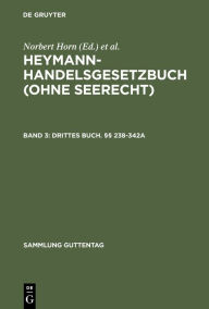 Title: Drittes Buch. §§ 238-342a, Author: Peter Balzer