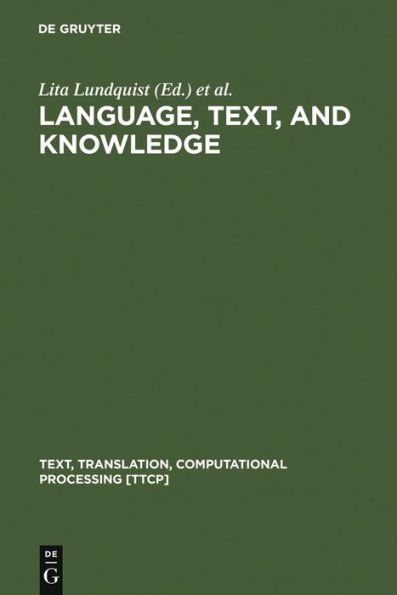 Language, Text, and Knowledge: Mental Models of Expert Communication / Edition 1