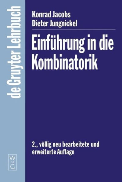 Einführung in die Kombinatorik / Edition 2