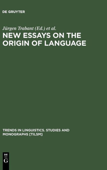 New Essays on the Origin of Language / Edition 1