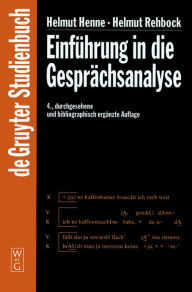 Title: Einführung in die Gesprächsanalyse / Edition 4, Author: Helmut Henne