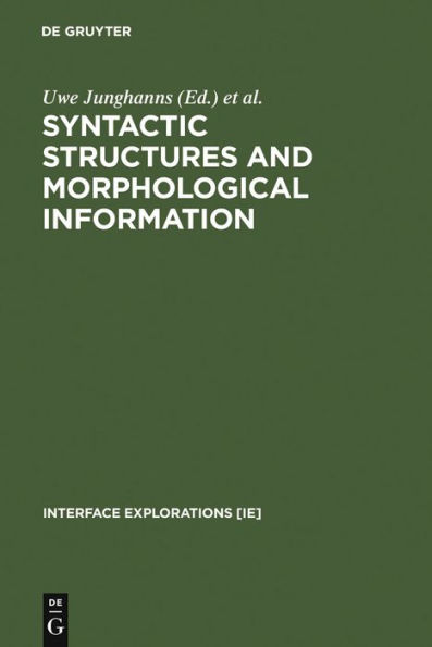 Syntactic Structures and Morphological Information / Edition 1