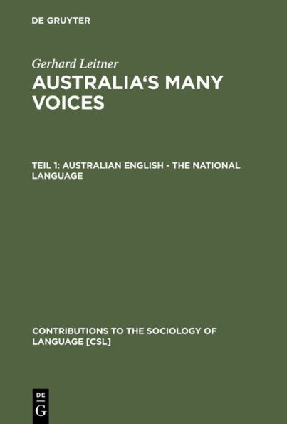 Australian English - The National Language / Edition 1