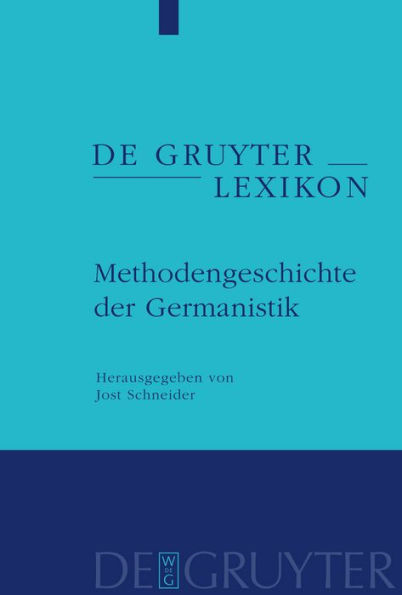 Methodengeschichte der Germanistik / Edition 1
