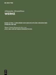 Title: Bis zur Ekthesis Makrostichos, Author: Hanns Christof Brennecke