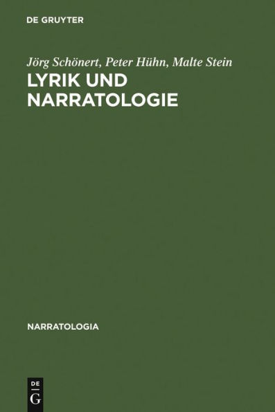 Lyrik und Narratologie: Text-Analysen zu deutschsprachigen Gedichten vom 16. bis zum 20. Jahrhundert / Edition 1