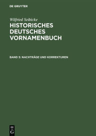 Title: Nachträge und Korrekturen, Author: Wilfried Seibicke