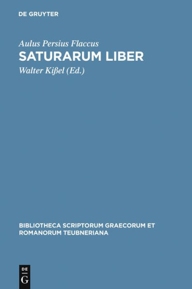 Saturarum liber / Edition 1