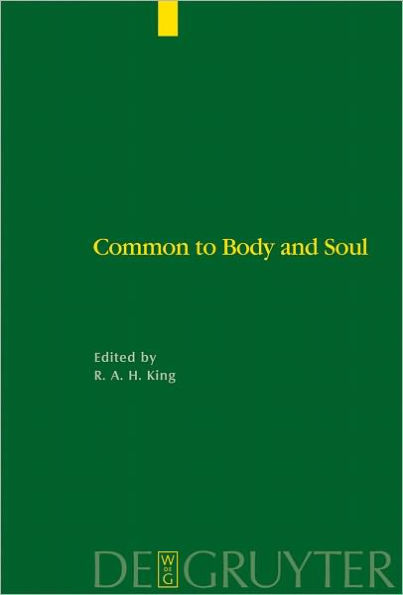 Common to Body and Soul: Philosophical Approaches to Explaining Living Behaviour in Greco-Roman Antiquity