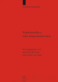 Title: Namenstudien zum Altgermanischen, Author: Günter Neumann