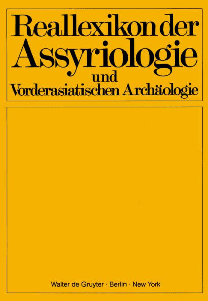 Reallexikon der Assyriologie und Vorderasiatischen Archäologie. Bd 12/Lieferung 7/8