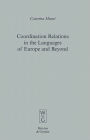 Coordination Relations in the Languages of Europe and Beyond