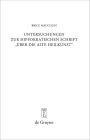 Untersuchungen zur hippokratischen Schrift 