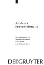 Analecta Septentrionalia: Beiträge zur nordgermanischen Kultur- und Literaturgeschichte