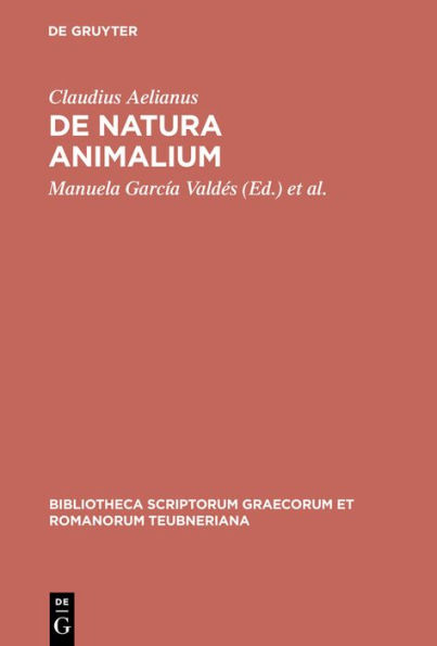 De natura animalium / Edition 1