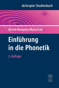 Title: Einführung in die Phonetik, Author: Bernd Pompino-Marschall