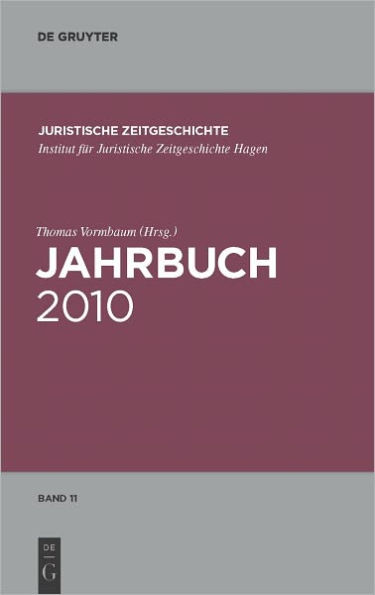 Jahrbuch Der Juristischen Zeitgeschichte