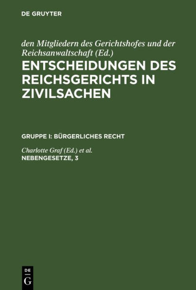 Nebengesetze, 3: Grundbuchrecht. Freiwillige Gerichtsbarkeit / Edition 1