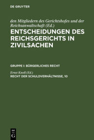 Title: Recht der Schuldverhältnisse, 10, Author: Ernst Knoll